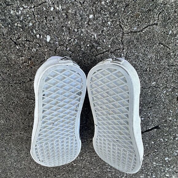 Vans Slip On Shoes Womens 8 Classic White Custom Painted Sneakers Low Top - Picture 15 of 16